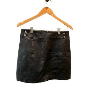 COPY - 17. Free People Faux Leather Skirt size 8